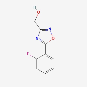 molecular formula C9H7FN2O2 B6493757 [5-(2-fluorophenyl)-1,2,4-oxadiazol-3-yl]methanol CAS No. 1314972-63-8