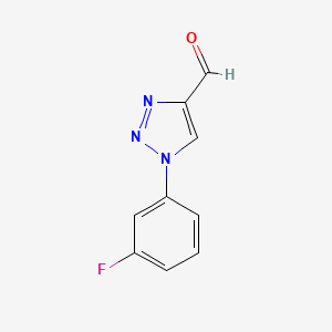 molecular formula C9H6FN3O B6493763 1-(3-fluorophenyl)-1H-1,2,3-triazole-4-carbaldehyde CAS No. 944901-46-6