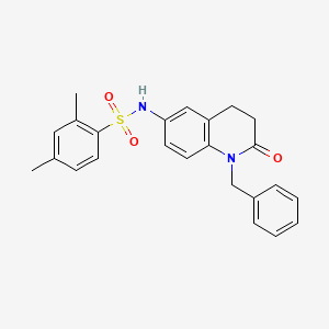 N-(1-benzyl-2-oxo-1,2,3,4-tetrahydroquinolin-6-yl)-2,4-dimethylbenzene-1-sulfonamide
