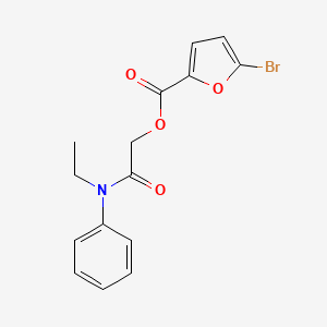 molecular formula C15H14BrNO4 B6493825 [ethyl(phenyl)carbamoyl]methyl 5-bromofuran-2-carboxylate CAS No. 436117-67-8