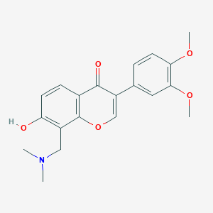 molecular formula C20H21NO5 B6493899 3-(3,4-dimethoxyphenyl)-8-[(dimethylamino)methyl]-7-hydroxy-4H-chromen-4-one CAS No. 858764-21-3