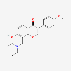 molecular formula C21H23NO4 B6493909 8-[(diethylamino)methyl]-7-hydroxy-3-(4-methoxyphenyl)-4H-chromen-4-one CAS No. 858768-31-7