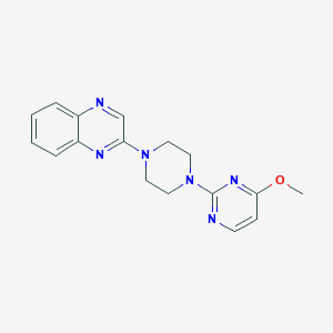 molecular formula C17H18N6O B6493921 2-[4-(4-methoxypyrimidin-2-yl)piperazin-1-yl]quinoxaline CAS No. 1320997-52-1