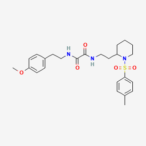 molecular formula C25H33N3O5S B6494110 N'-[2-(4-methoxyphenyl)ethyl]-N-{2-[1-(4-methylbenzenesulfonyl)piperidin-2-yl]ethyl}ethanediamide CAS No. 898348-28-2