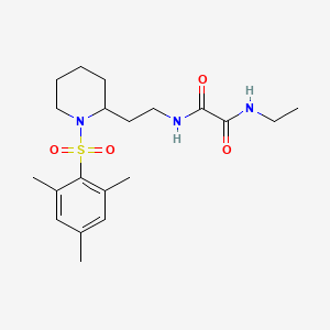 molecular formula C20H31N3O4S B6494124 N-ethyl-N'-{2-[1-(2,4,6-trimethylbenzenesulfonyl)piperidin-2-yl]ethyl}ethanediamide CAS No. 898415-68-4