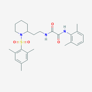 molecular formula C26H35N3O4S B6494128 N'-(2,6-dimethylphenyl)-N-{2-[1-(2,4,6-trimethylbenzenesulfonyl)piperidin-2-yl]ethyl}ethanediamide CAS No. 898450-98-1