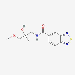 molecular formula C12H15N3O3S B6494470 N-(2-hydroxy-3-methoxy-2-methylpropyl)-2,1,3-benzothiadiazole-5-carboxamide CAS No. 1334370-40-9