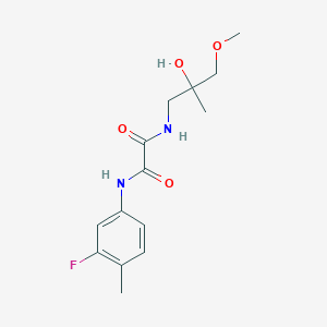 N'-(3-fluoro-4-methylphenyl)-N-(2-hydroxy-3-methoxy-2-methylpropyl)ethanediamide