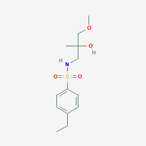 molecular formula C13H21NO4S B6494513 4-ethyl-N-(2-hydroxy-3-methoxy-2-methylpropyl)benzene-1-sulfonamide CAS No. 1334373-69-1