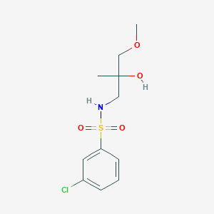 molecular formula C11H16ClNO4S B6494525 3-chloro-N-(2-hydroxy-3-methoxy-2-methylpropyl)benzene-1-sulfonamide CAS No. 1334373-85-1