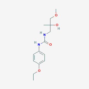 molecular formula C14H22N2O4 B6494554 1-(4-ethoxyphenyl)-3-(2-hydroxy-3-methoxy-2-methylpropyl)urea CAS No. 1334370-11-4