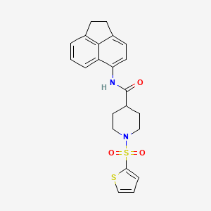 molecular formula C22H22N2O3S2 B6494671 N-(1,2-dihydroacenaphthylen-5-yl)-1-(thiophene-2-sulfonyl)piperidine-4-carboxamide CAS No. 922701-64-2