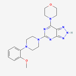molecular formula C19H24N8O2 B6494725 4-{5-[4-(2-methoxyphenyl)piperazin-1-yl]-3H-[1,2,3]triazolo[4,5-d]pyrimidin-7-yl}morpholine CAS No. 1334371-14-0