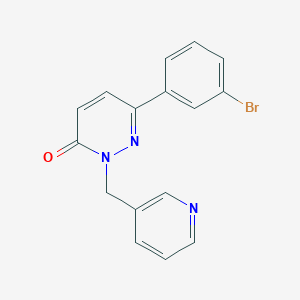 molecular formula C16H12BrN3O B6494820 6-(3-bromophenyl)-2-[(pyridin-3-yl)methyl]-2,3-dihydropyridazin-3-one CAS No. 942007-38-7