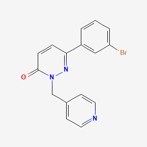 molecular formula C16H12BrN3O B6494822 6-(3-bromophenyl)-2-[(pyridin-4-yl)methyl]-2,3-dihydropyridazin-3-one CAS No. 899946-51-1