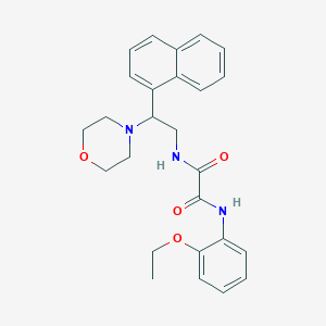 molecular formula C26H29N3O4 B6494869 N'-(2-ethoxyphenyl)-N-[2-(morpholin-4-yl)-2-(naphthalen-1-yl)ethyl]ethanediamide CAS No. 941934-12-9