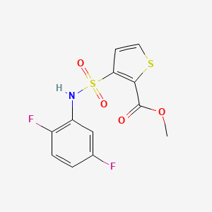 molecular formula C12H9F2NO4S2 B6495002 methyl 3-[(2,5-difluorophenyl)sulfamoyl]thiophene-2-carboxylate CAS No. 439934-80-2