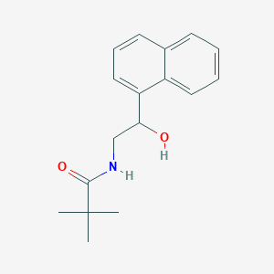 N-[2-hydroxy-2-(naphthalen-1-yl)ethyl]-2,2-dimethylpropanamide