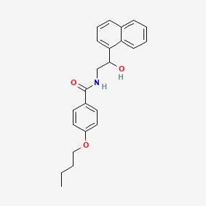 4-butoxy-N-[2-hydroxy-2-(naphthalen-1-yl)ethyl]benzamide