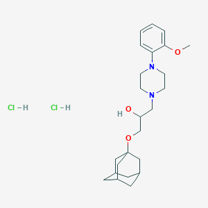 molecular formula C24H38Cl2N2O3 B6495063 1-(adamantan-1-yloxy)-3-[4-(2-methoxyphenyl)piperazin-1-yl]propan-2-ol dihydrochloride CAS No. 1215467-37-0