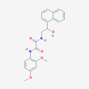 molecular formula C22H22N2O5 B6495078 N'-(2,4-dimethoxyphenyl)-N-[2-hydroxy-2-(naphthalen-1-yl)ethyl]ethanediamide CAS No. 1351631-60-1