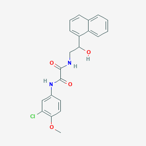 molecular formula C21H19ClN2O4 B6495085 N'-(3-chloro-4-methoxyphenyl)-N-[2-hydroxy-2-(naphthalen-1-yl)ethyl]ethanediamide CAS No. 1351582-54-1