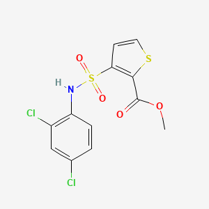 molecular formula C12H9Cl2NO4S2 B6495099 methyl 3-[(2,4-dichlorophenyl)sulfamoyl]thiophene-2-carboxylate CAS No. 941978-81-0