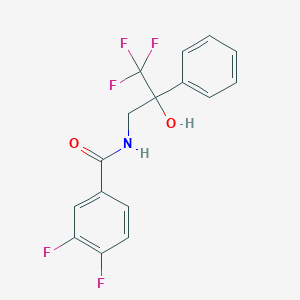 molecular formula C16H12F5NO2 B6495105 3,4-difluoro-N-(3,3,3-trifluoro-2-hydroxy-2-phenylpropyl)benzamide CAS No. 1351621-45-8