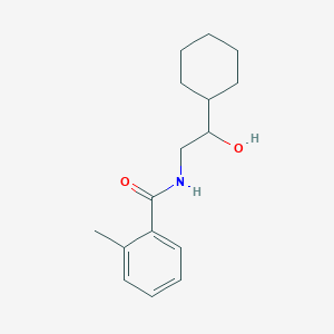 molecular formula C16H23NO2 B6495179 N-(2-cyclohexyl-2-hydroxyethyl)-2-methylbenzamide CAS No. 1351600-01-5