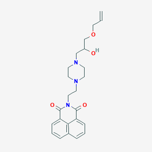 molecular formula C24H29N3O4 B6495192 3-(2-{4-[2-hydroxy-3-(prop-2-en-1-yloxy)propyl]piperazin-1-yl}ethyl)-3-azatricyclo[7.3.1.0^{5,13}]trideca-1(12),5,7,9(13),10-pentaene-2,4-dione CAS No. 923150-28-1