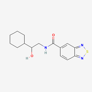 molecular formula C15H19N3O2S B6495208 N-(2-cyclohexyl-2-hydroxyethyl)-2,1,3-benzothiadiazole-5-carboxamide CAS No. 1351605-41-8