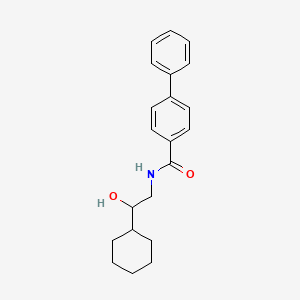 molecular formula C21H25NO2 B6495222 N-(2-cyclohexyl-2-hydroxyethyl)-[1,1'-biphenyl]-4-carboxamide CAS No. 1351616-66-4