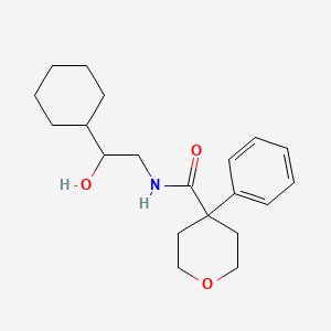 molecular formula C20H29NO3 B6495242 N-(2-cyclohexyl-2-hydroxyethyl)-4-phenyloxane-4-carboxamide CAS No. 1351584-74-1
