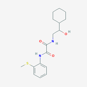 N'-(2-cyclohexyl-2-hydroxyethyl)-N-[2-(methylsulfanyl)phenyl]ethanediamide