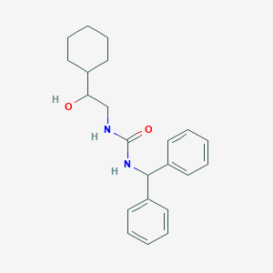 molecular formula C22H28N2O2 B6495296 1-(2-cyclohexyl-2-hydroxyethyl)-3-(diphenylmethyl)urea CAS No. 1351600-11-7