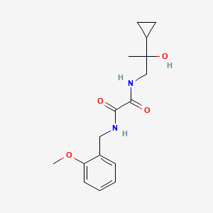 molecular formula C16H22N2O4 B6495301 N-(2-cyclopropyl-2-hydroxypropyl)-N'-[(2-methoxyphenyl)methyl]ethanediamide CAS No. 1351604-67-5