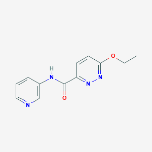 molecular formula C12H12N4O2 B6495463 6-ethoxy-N-(pyridin-3-yl)pyridazine-3-carboxamide CAS No. 1351658-99-5