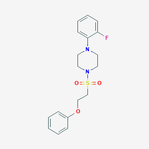 molecular formula C18H21FN2O3S B6495639 1-(2-fluorophenyl)-4-(2-phenoxyethanesulfonyl)piperazine CAS No. 1351645-70-9