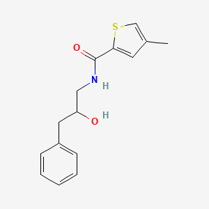 molecular formula C15H17NO2S B6495803 N-(2-hydroxy-3-phenylpropyl)-4-methylthiophene-2-carboxamide CAS No. 1351618-45-5