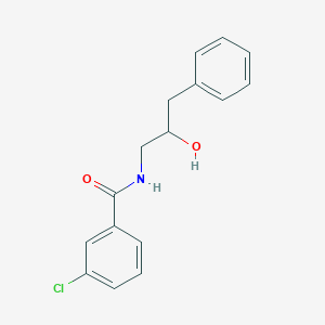 molecular formula C16H16ClNO2 B6495804 3-chloro-N-(2-hydroxy-3-phenylpropyl)benzamide CAS No. 1351658-02-0