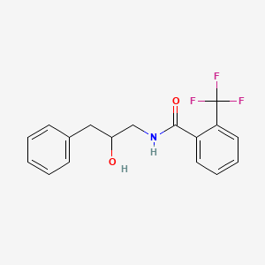 molecular formula C17H16F3NO2 B6495812 N-(2-hydroxy-3-phenylpropyl)-2-(trifluoromethyl)benzamide CAS No. 1351659-76-1