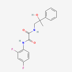 molecular formula C17H16F2N2O3 B6495833 N-(2,4-difluorophenyl)-N'-(2-hydroxy-2-phenylpropyl)ethanediamide CAS No. 1351608-74-6