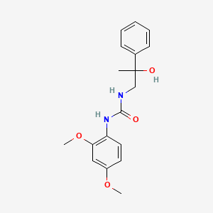 molecular formula C18H22N2O4 B6495838 3-(2,4-dimethoxyphenyl)-1-(2-hydroxy-2-phenylpropyl)urea CAS No. 1351621-90-3