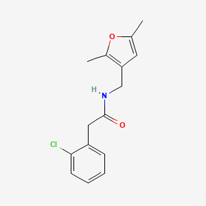 molecular formula C15H16ClNO2 B6495898 2-(2-chlorophenyl)-N-[(2,5-dimethylfuran-3-yl)methyl]acetamide CAS No. 1351589-38-2