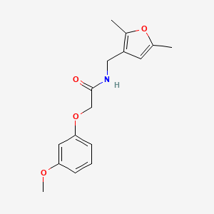 molecular formula C16H19NO4 B6495900 N-[(2,5-dimethylfuran-3-yl)methyl]-2-(3-methoxyphenoxy)acetamide CAS No. 1351601-80-3