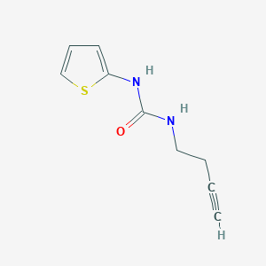 molecular formula C9H10N2OS B6495921 3-(but-3-yn-1-yl)-1-(thiophen-2-yl)urea CAS No. 1351586-37-2