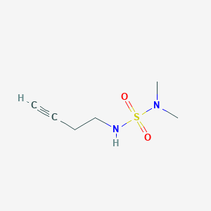 molecular formula C6H12N2O2S B6495936 (but-3-yn-1-yl)(dimethylsulfamoyl)amine CAS No. 1341346-12-0