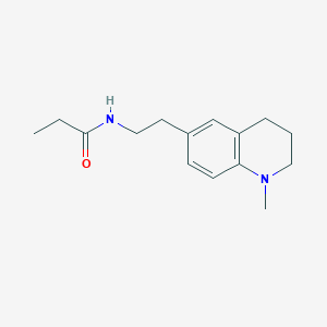 molecular formula C15H22N2O B6495937 N-[2-(1-methyl-1,2,3,4-tetrahydroquinolin-6-yl)ethyl]propanamide CAS No. 946280-92-8