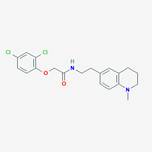 molecular formula C20H22Cl2N2O2 B6495945 2-(2,4-dichlorophenoxy)-N-[2-(1-methyl-1,2,3,4-tetrahydroquinolin-6-yl)ethyl]acetamide CAS No. 946311-80-4