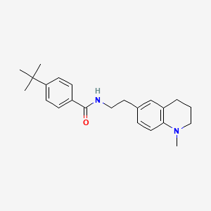molecular formula C23H30N2O B6495952 4-tert-butyl-N-[2-(1-methyl-1,2,3,4-tetrahydroquinolin-6-yl)ethyl]benzamide CAS No. 946280-96-2